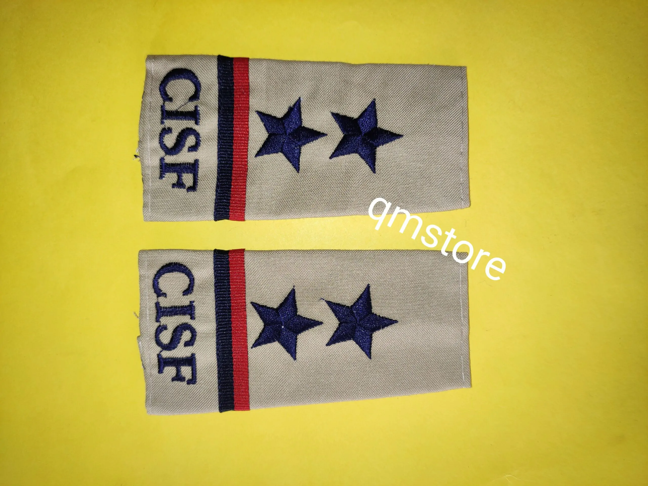 Khaki Cloth Flap CISF SI - Image 1