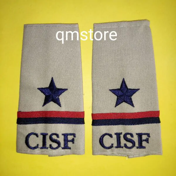 Khaki Cloth Flap CISF ASI