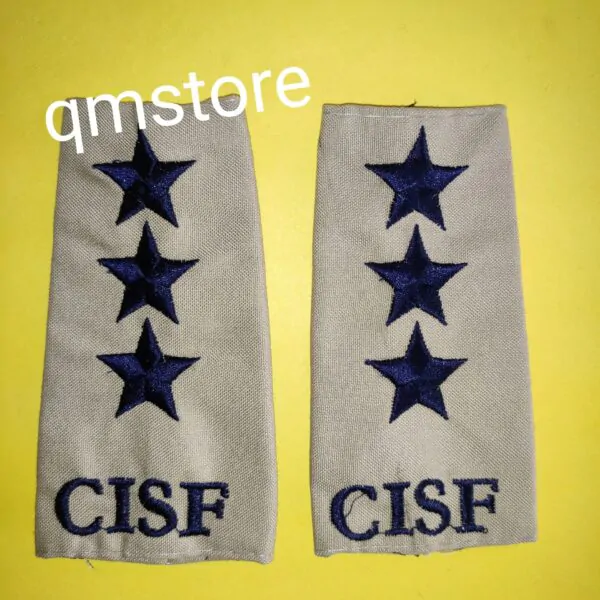 Khaki Cloth Flap CISF AC