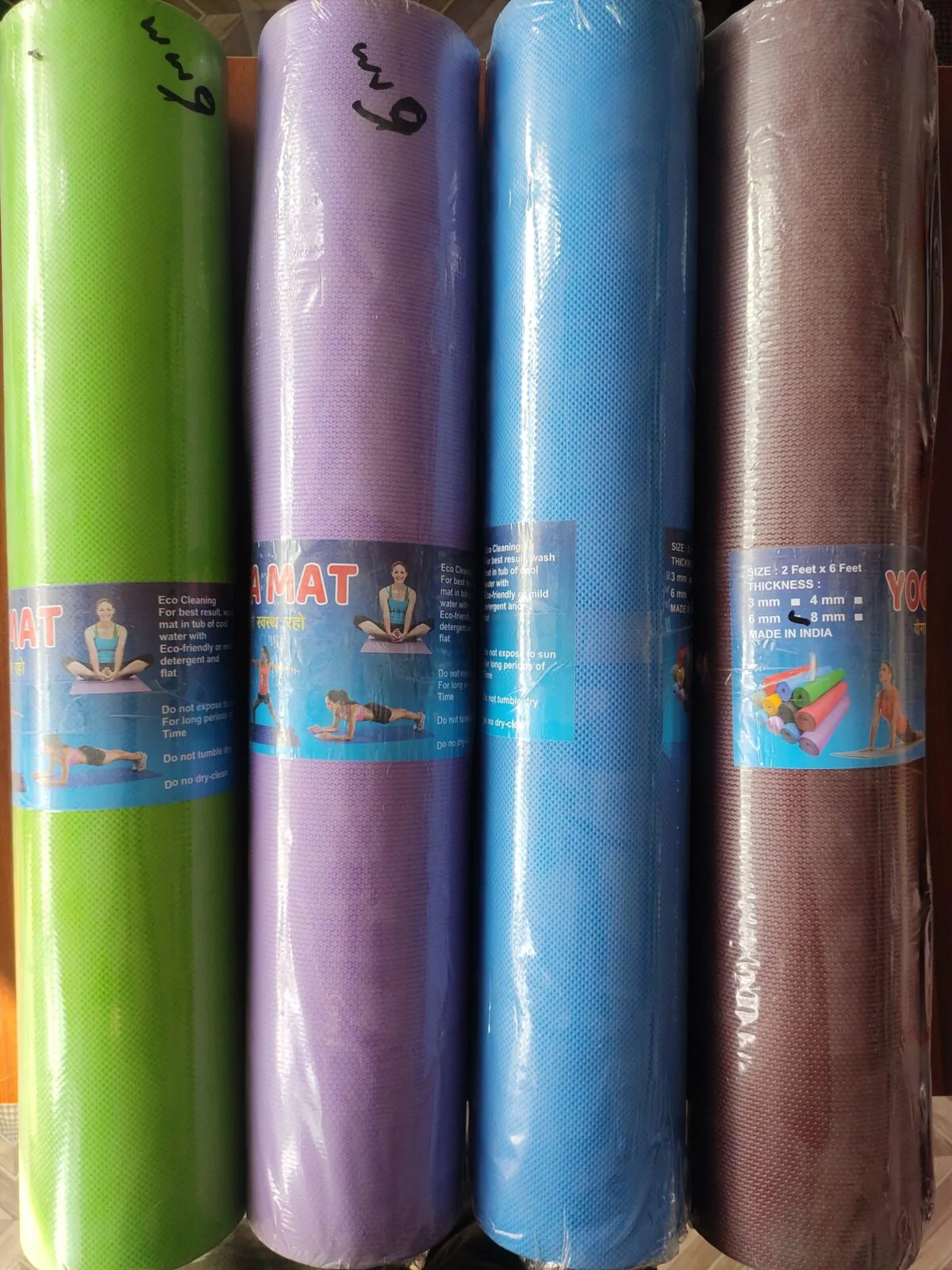 Yoga Mat 2×6 feet 6mm - Image 2