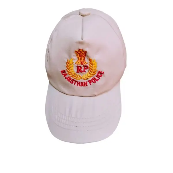 Cap white Raj Police