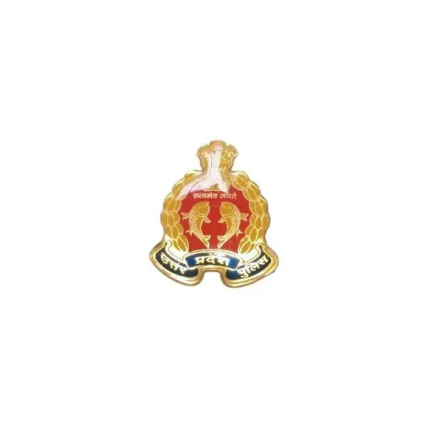 Badge Metal UP Police